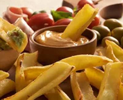 Gran variedad de papas fritas congeladas 