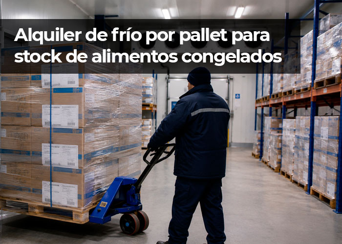 Cómo funciona el alquiler de frío por pallet para stock de alimentos congelados