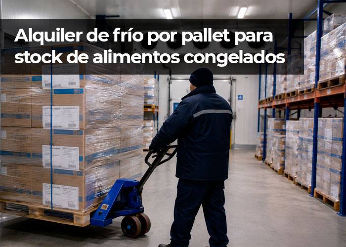 Cómo funciona el alquiler de frío por pallet para stock de alimentos congelados