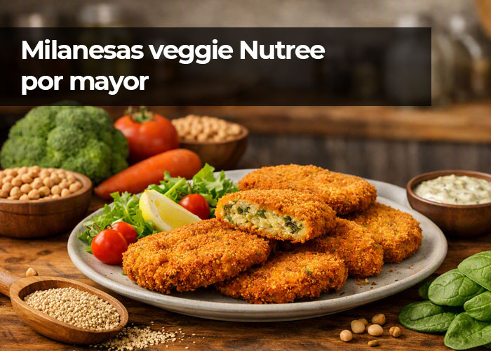 Milanesas veggie Nutree por mayor para comercios y gastronomía